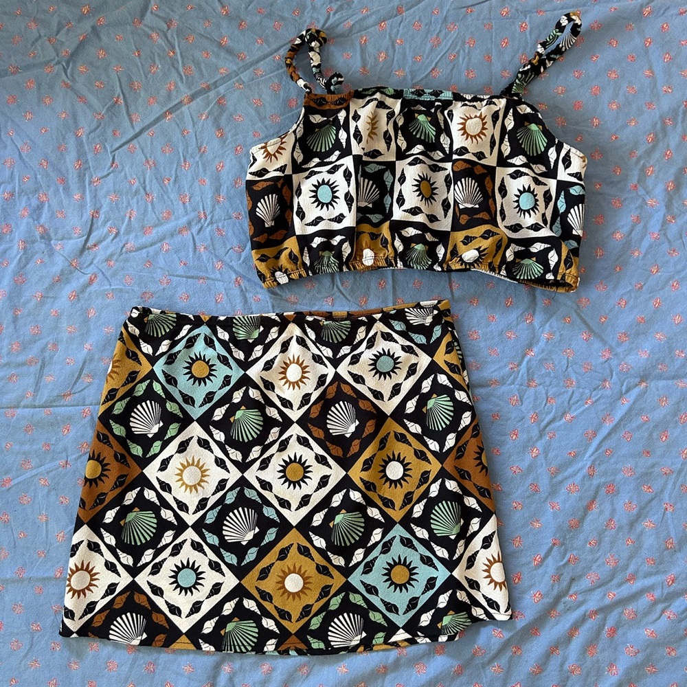 LSG Summer Shell Print - Skirt & Tank -2XL